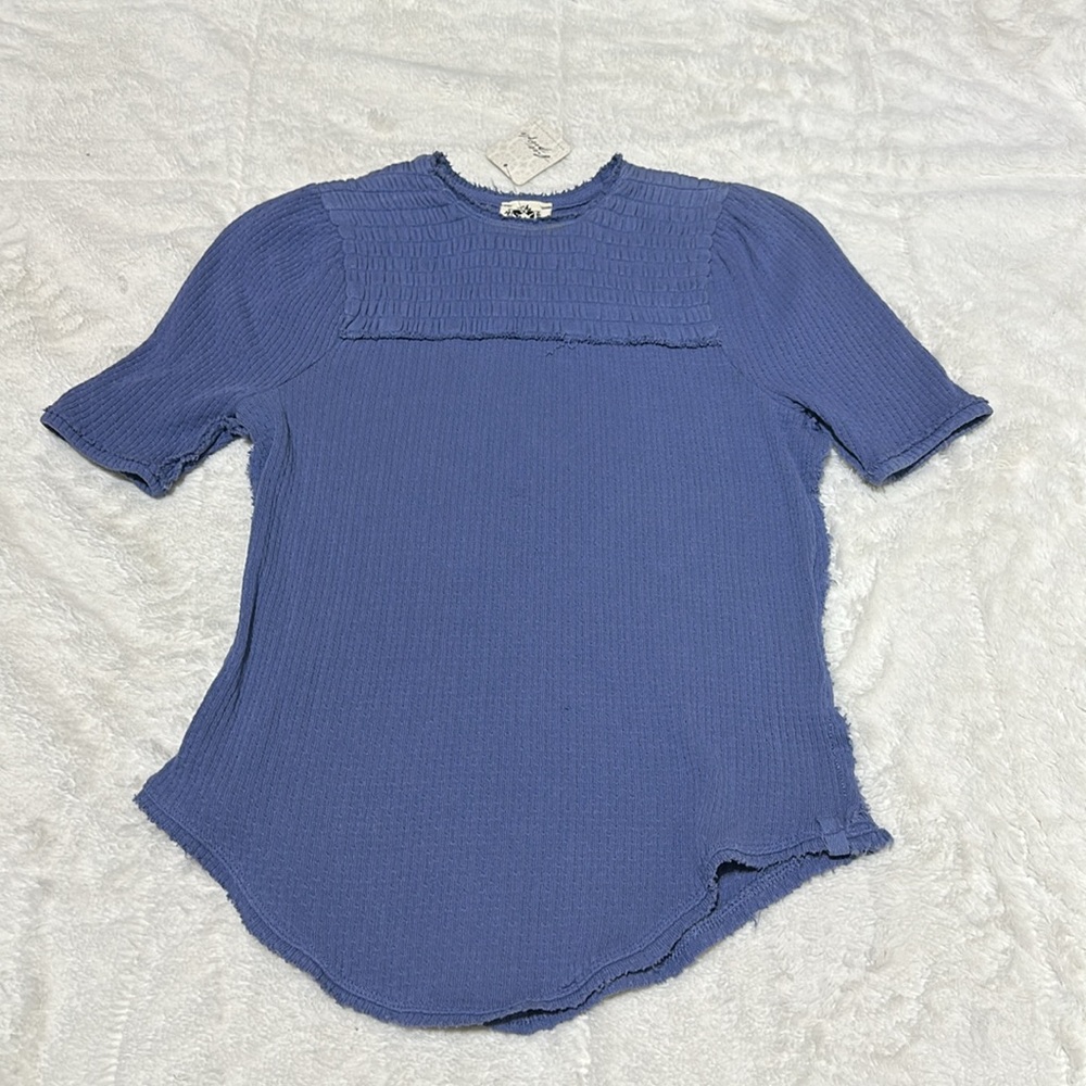 Free People | size xsmall | blue top - Picture 3 of 7